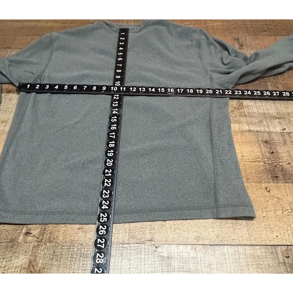 The North Face Sweater Mens‎ Large Gray Fleece 1/4 Zip Pullover Long Sleeve